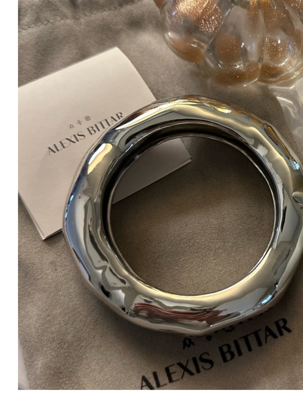 Alexis Bittar Molten Lava Silver Bangle Bracelet Price Is Firm